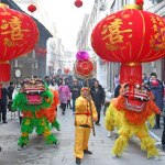 Chinese New Year : People celebrate upcoming Spring Festival