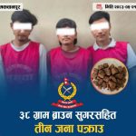 हेटौँडाबाट ३८ ग्राम ब्राउन सुगर सहित तीन जना पक्राउ