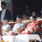सैनिक मञ्च टुँडिखेलमा भव्य फूलपाती बढाइँ, राष्ट्रपति पौडेलको प्रमुख आतिथ्य