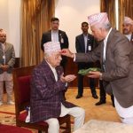 राष्ट्रपतिबाट बडादसैँको टीका ग्रहण   